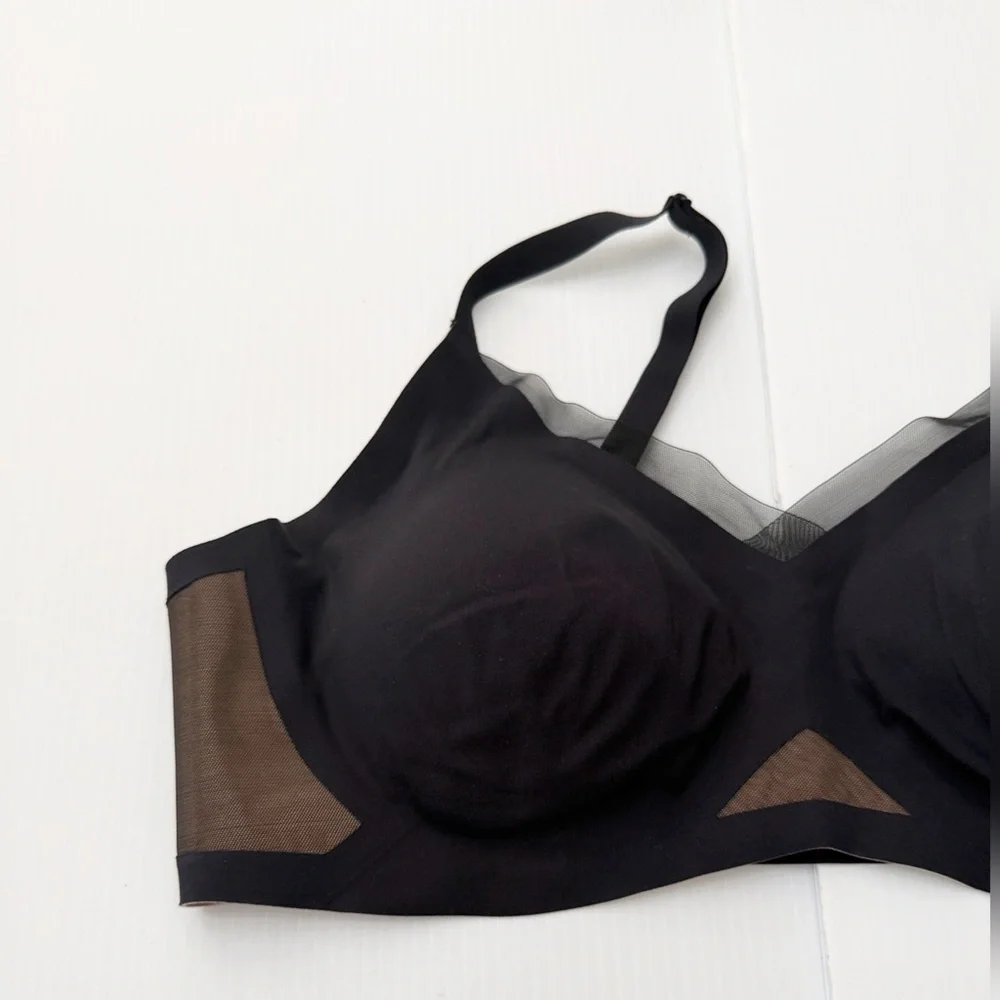Honeylove Crossover Black and Tan Women's Intimate Bra - XL - Picture 2 of 8